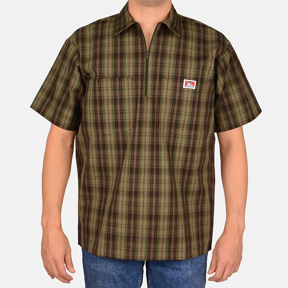 Half Zip Shirt Ben Davis - Plaid