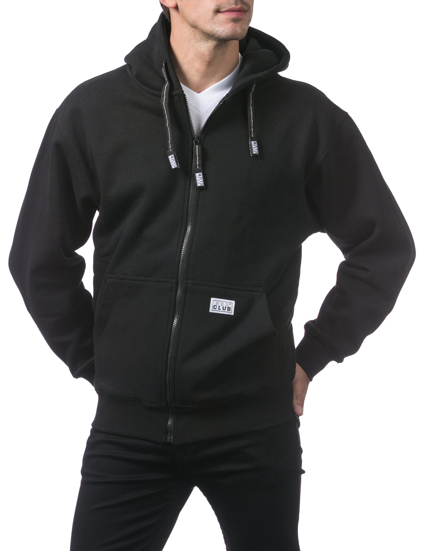 Pro Club BLACK Zip Hoodie