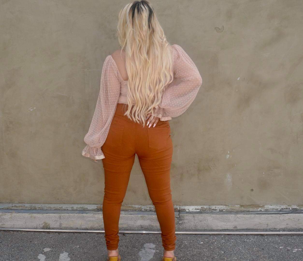 Camel High Waist Jean