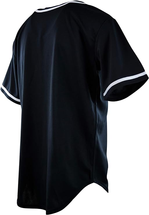 Plain Black Baseball Jersey