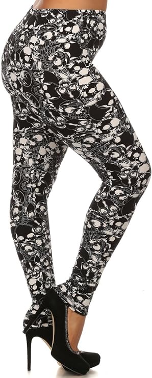 Black Skulls Legging