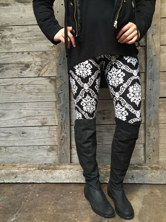 Damask Pint  Legging