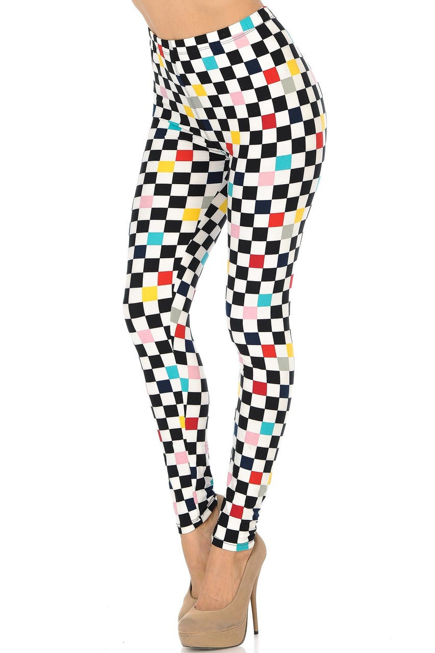 Accent Checkered Legging