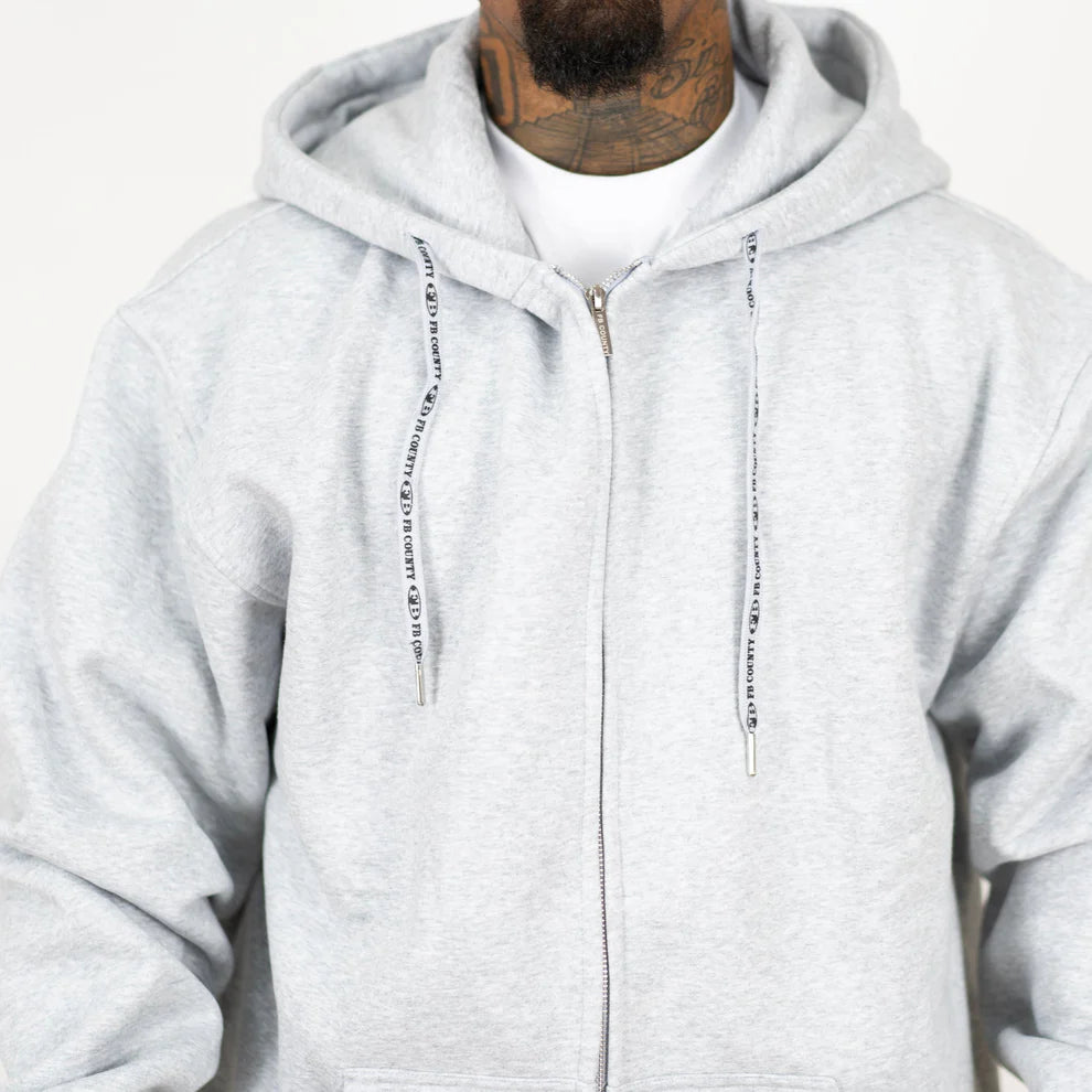 FB County Zip-Up Hoodie Grey