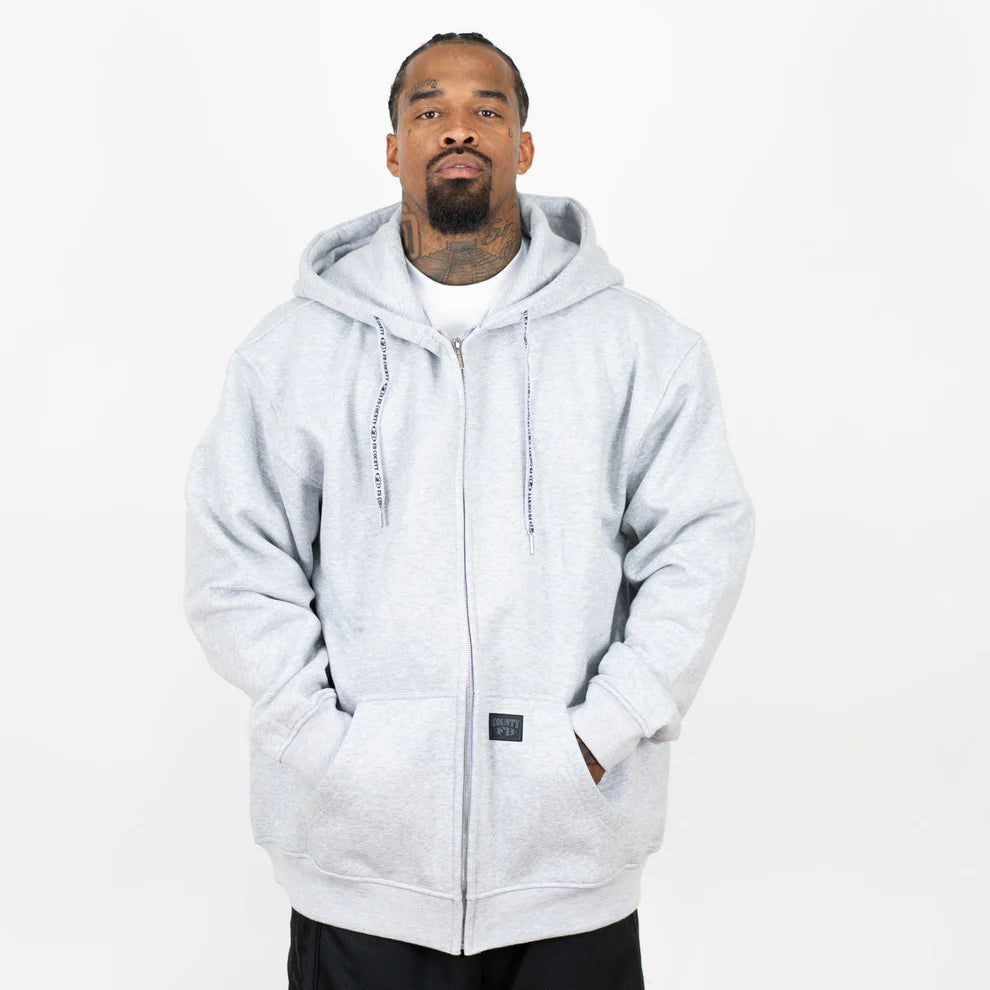FB County Zip-Up Hoodie Grey