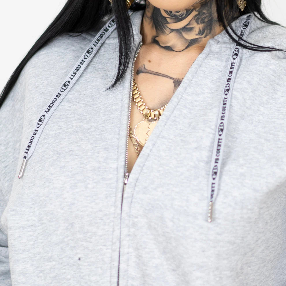 FB County Zip-Up Hoodie Grey