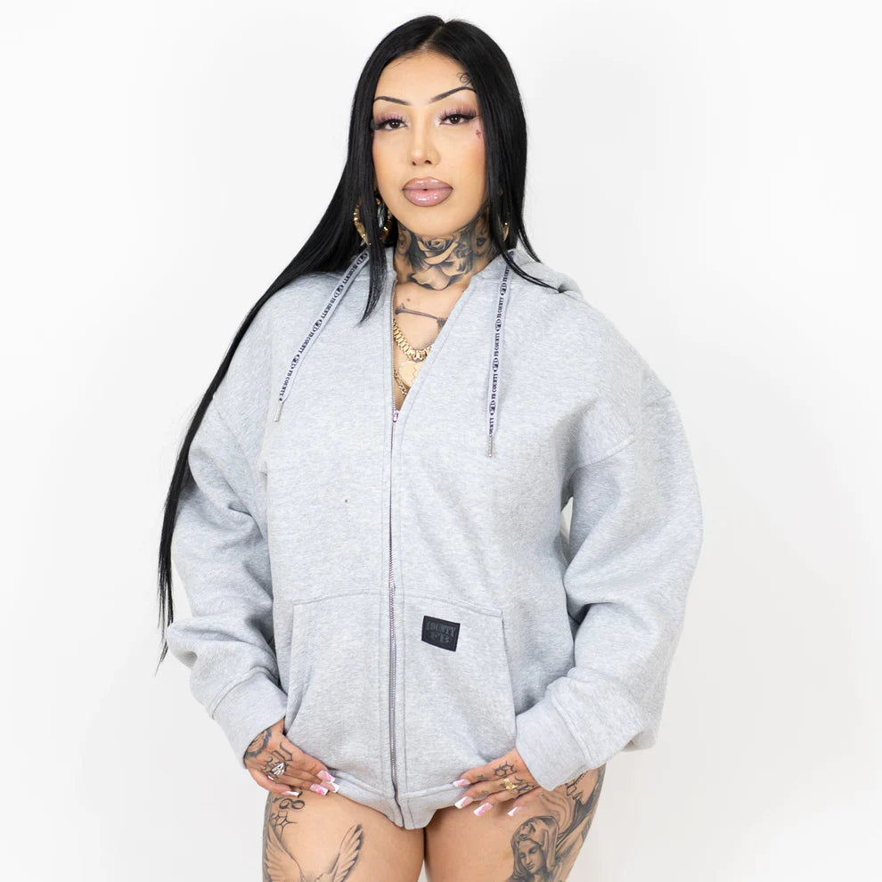 FB County Zip-Up Hoodie Grey