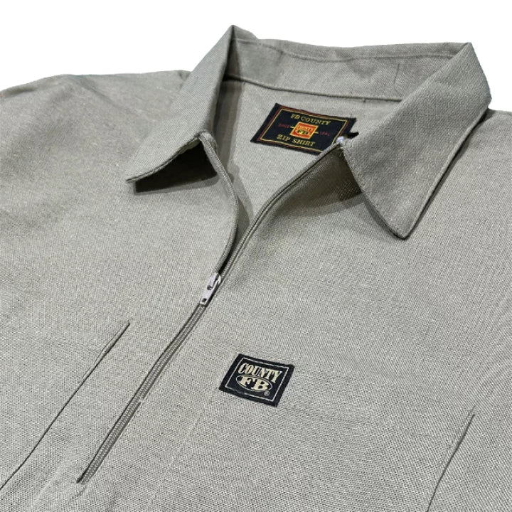 Grey Half Zip Shirt (FB County)
