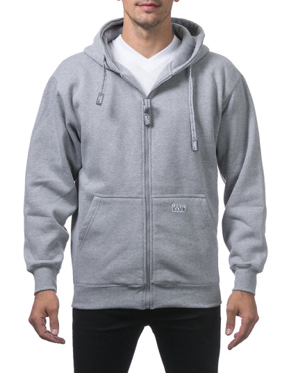 Pro Club HEATHER GRAY Zip Hoodie