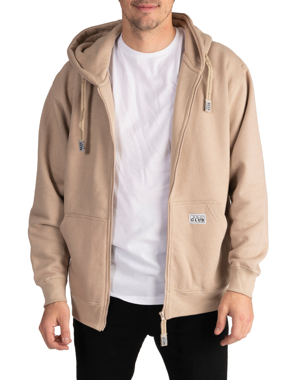 Pro Club KHAKI Zip Hoodie