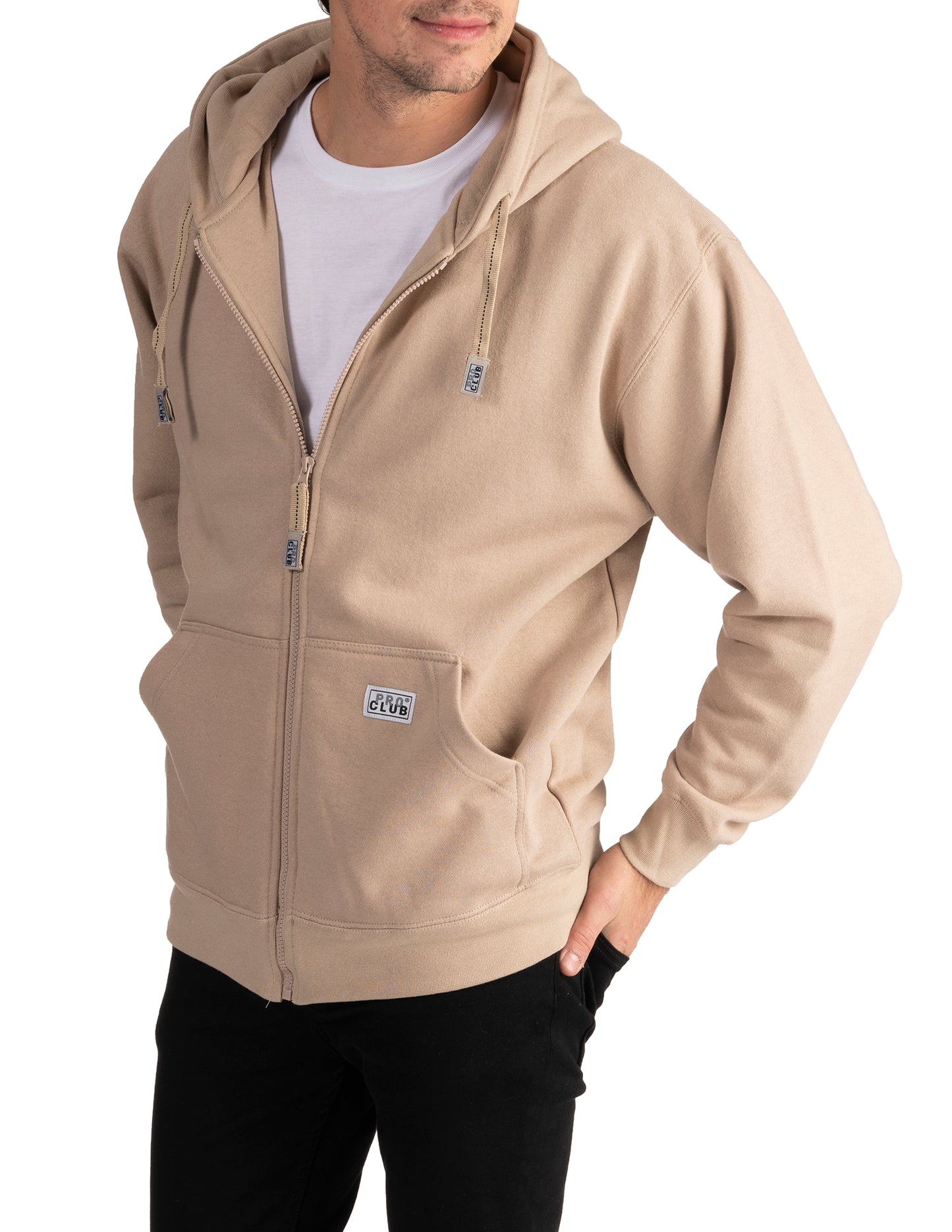 Pro Club KHAKI Zip Hoodie