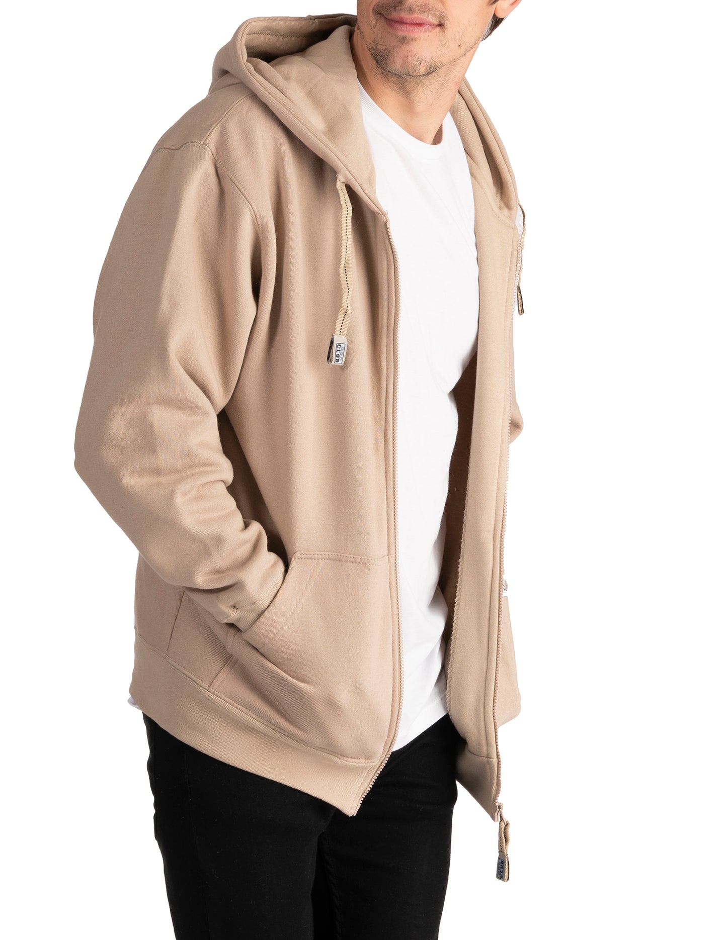 Pro Club KHAKI Zip Hoodie