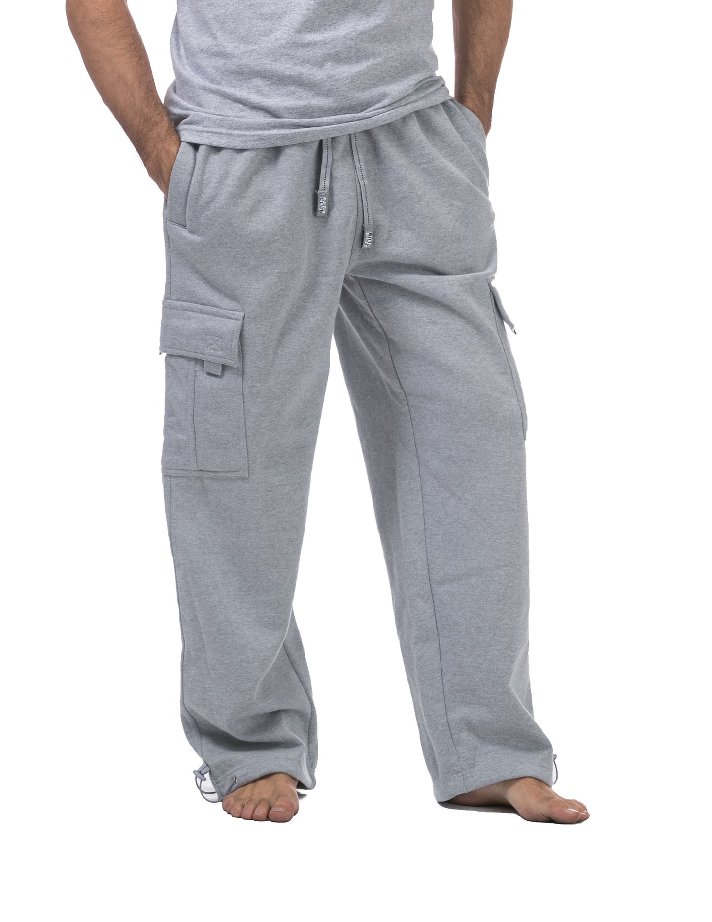 Pro Club HEATHER GRAY Fleece Cargo Pants