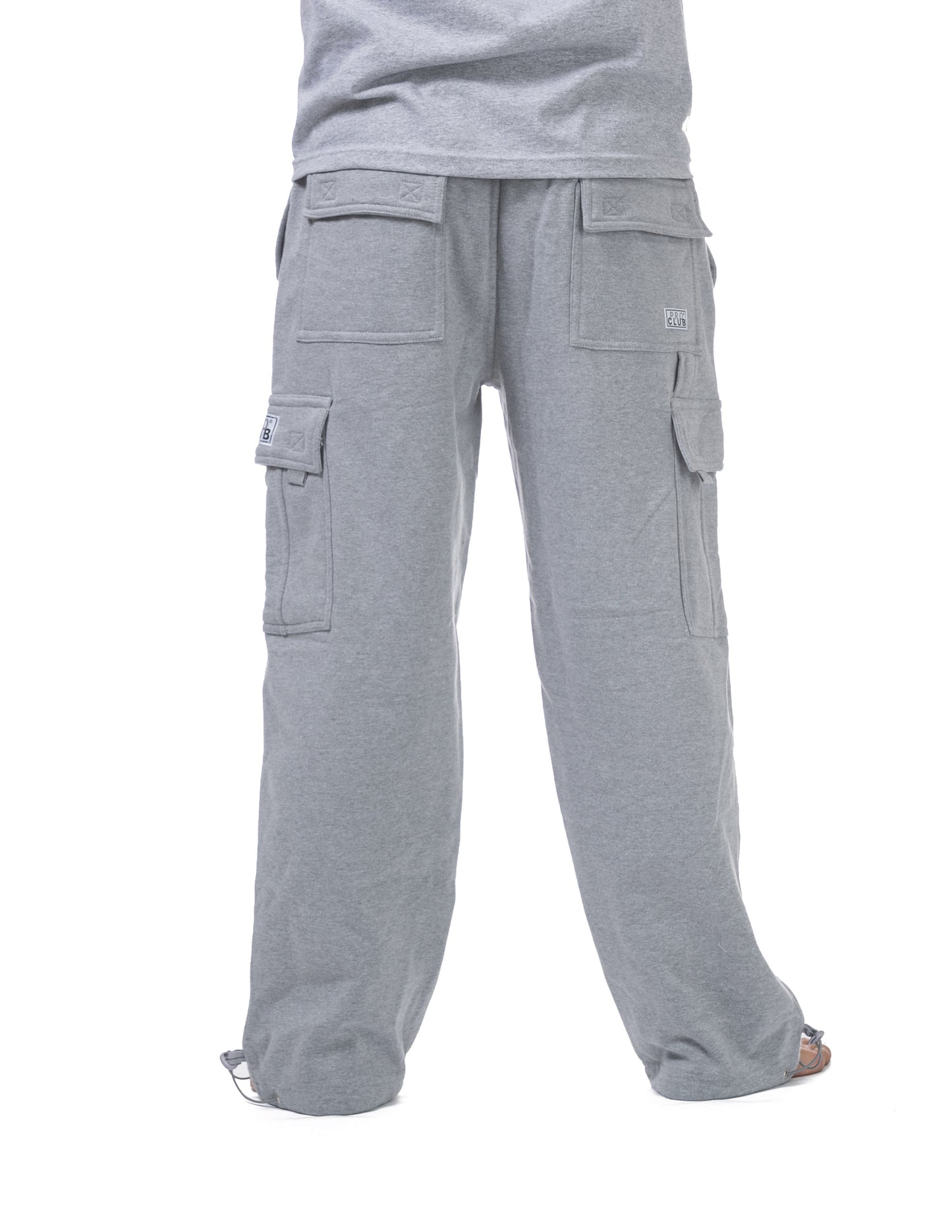 Pro Club HEATHER GRAY Fleece Cargo Pants