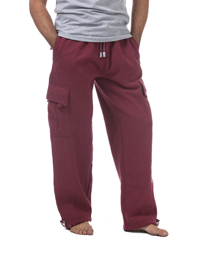 Pro Club MAROON Fleece Cargo Pants