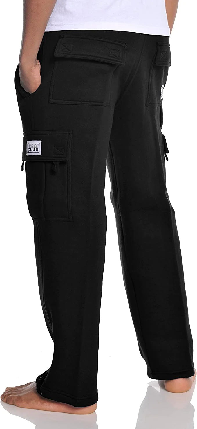 Pro Club BLACK Fleece Cargo Pants