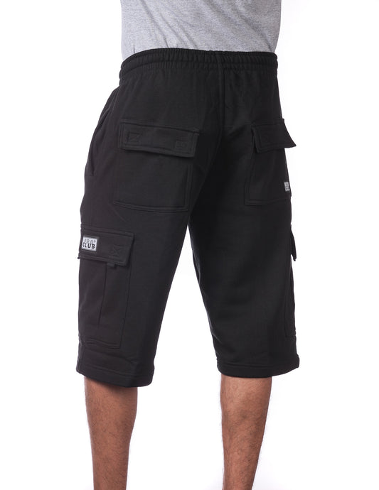 Pro Club Fleece Cargo Shorts BLACK