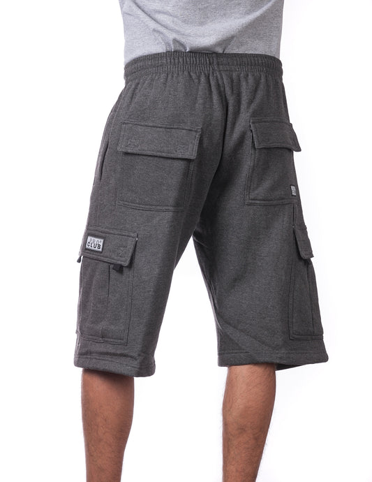 Pro Club Fleece Cargo Shorts CHARCOAL