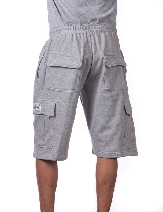 Pro Club Fleece Cargo Shorts HEATHER GREY