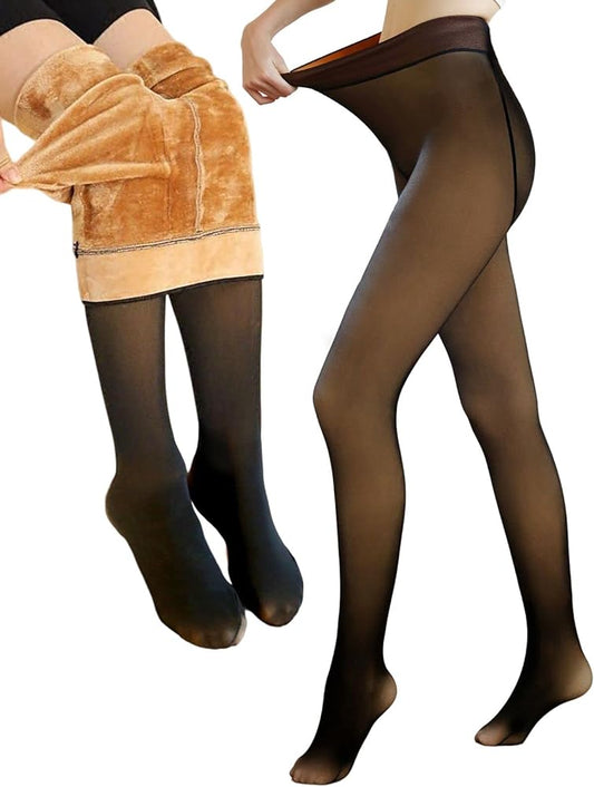 Sheer Fleece Lined Tights