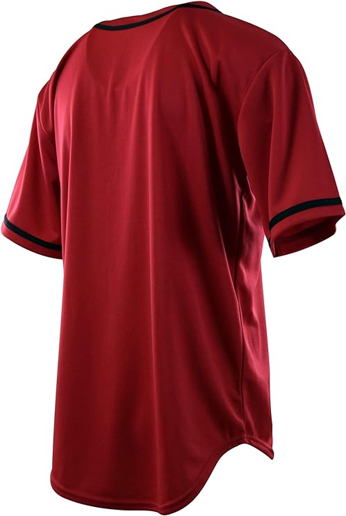 Plain Red Baseball Jersey