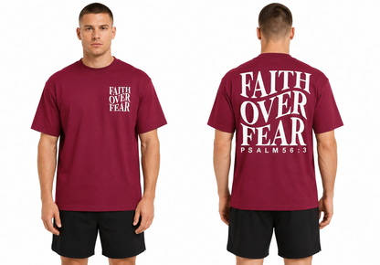 Faith Over Fear Printed T-Shirt