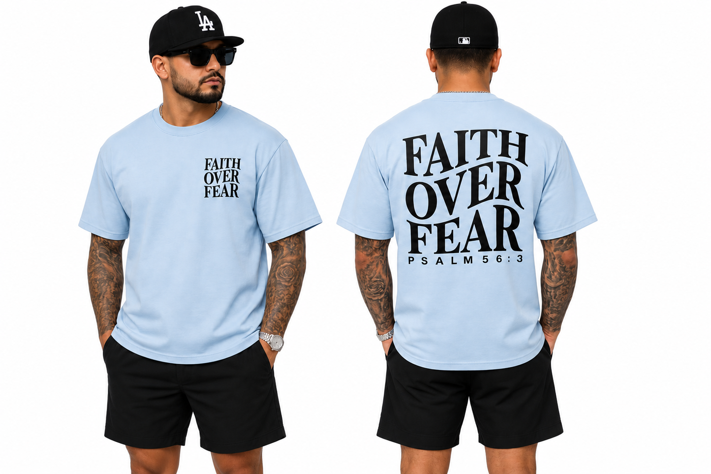 Faith Over Fear Printed T-Shirt