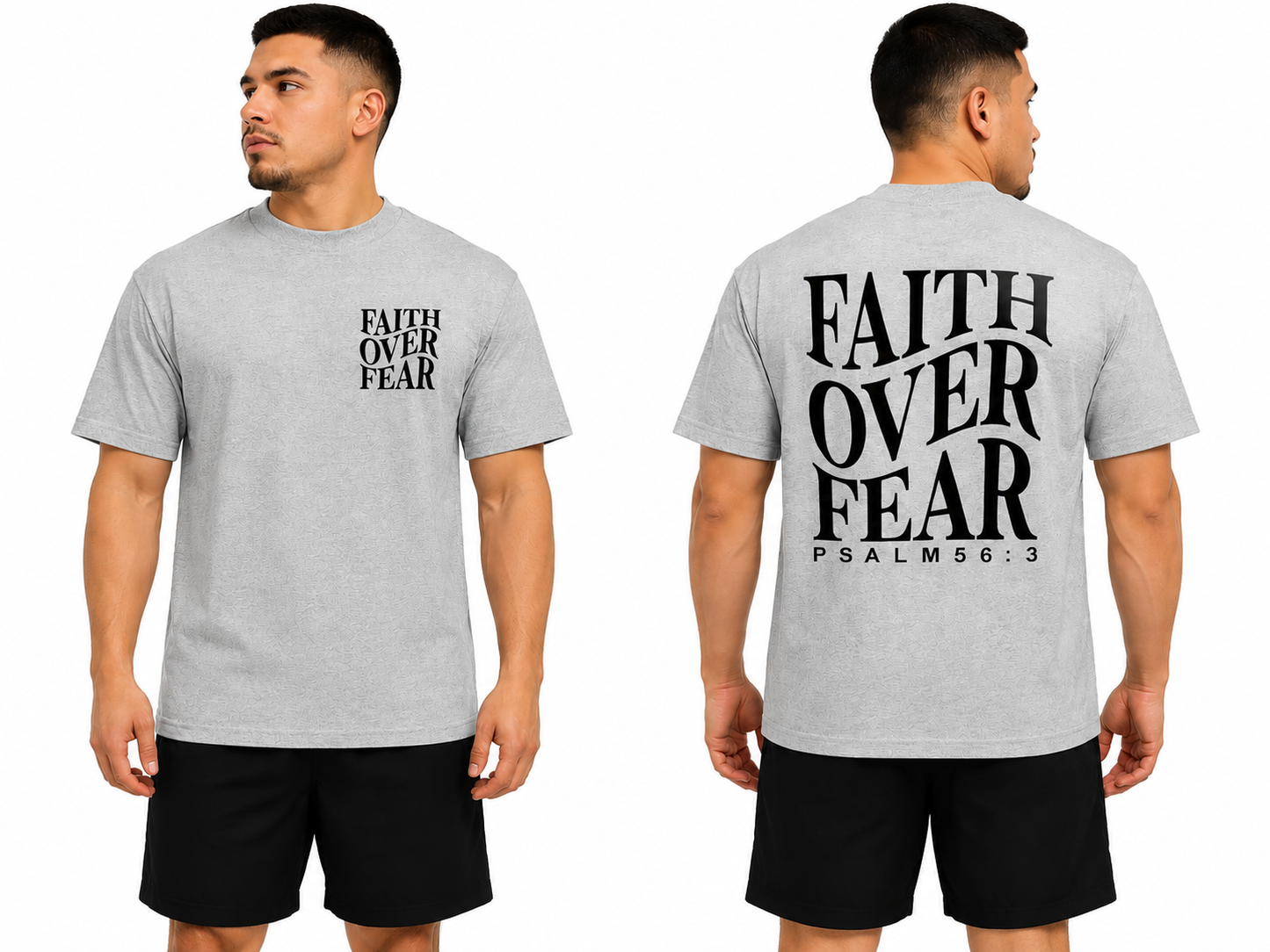 Faith Over Fear Printed T-Shirt