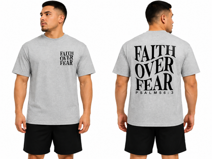 Faith Over Fear Printed T-Shirt