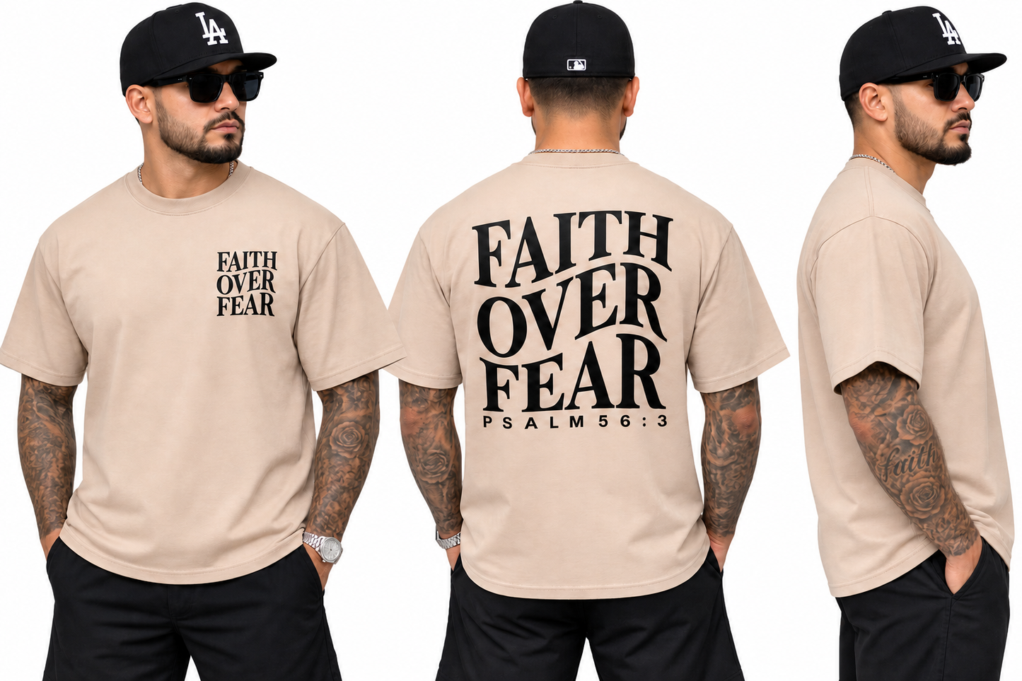 Faith Over Fear Printed T-Shirt