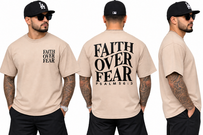 Faith Over Fear Printed T-Shirt