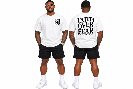 Faith Over Fear Printed T-Shirt