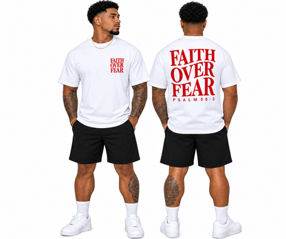 Faith Over Fear Printed T-Shirt