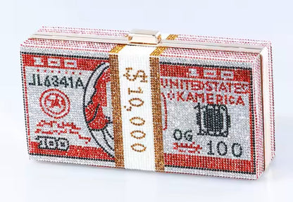 Money Clutch Wallet (Red)