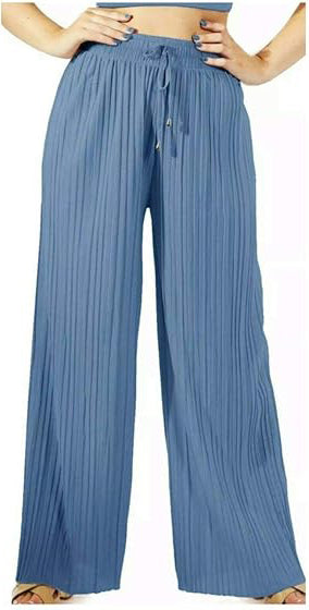 Palazzo Pants Denim Blue